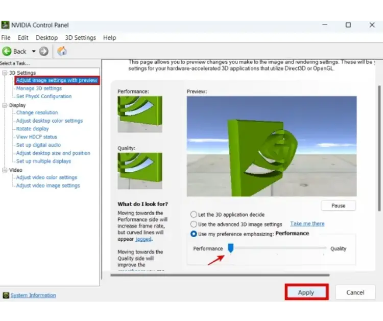nvidea control panel