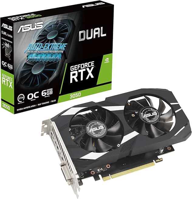 ASUS Dual RTX 3050 6GB OC Gaming