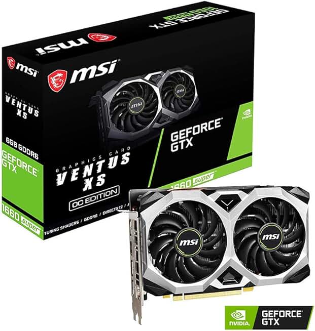 MSI Gaming GeForce GTX 1660 Super 192-bit HDMI/DP 6GB GDRR6 HDCP Support DirectX 12 Dual Fan VR Read